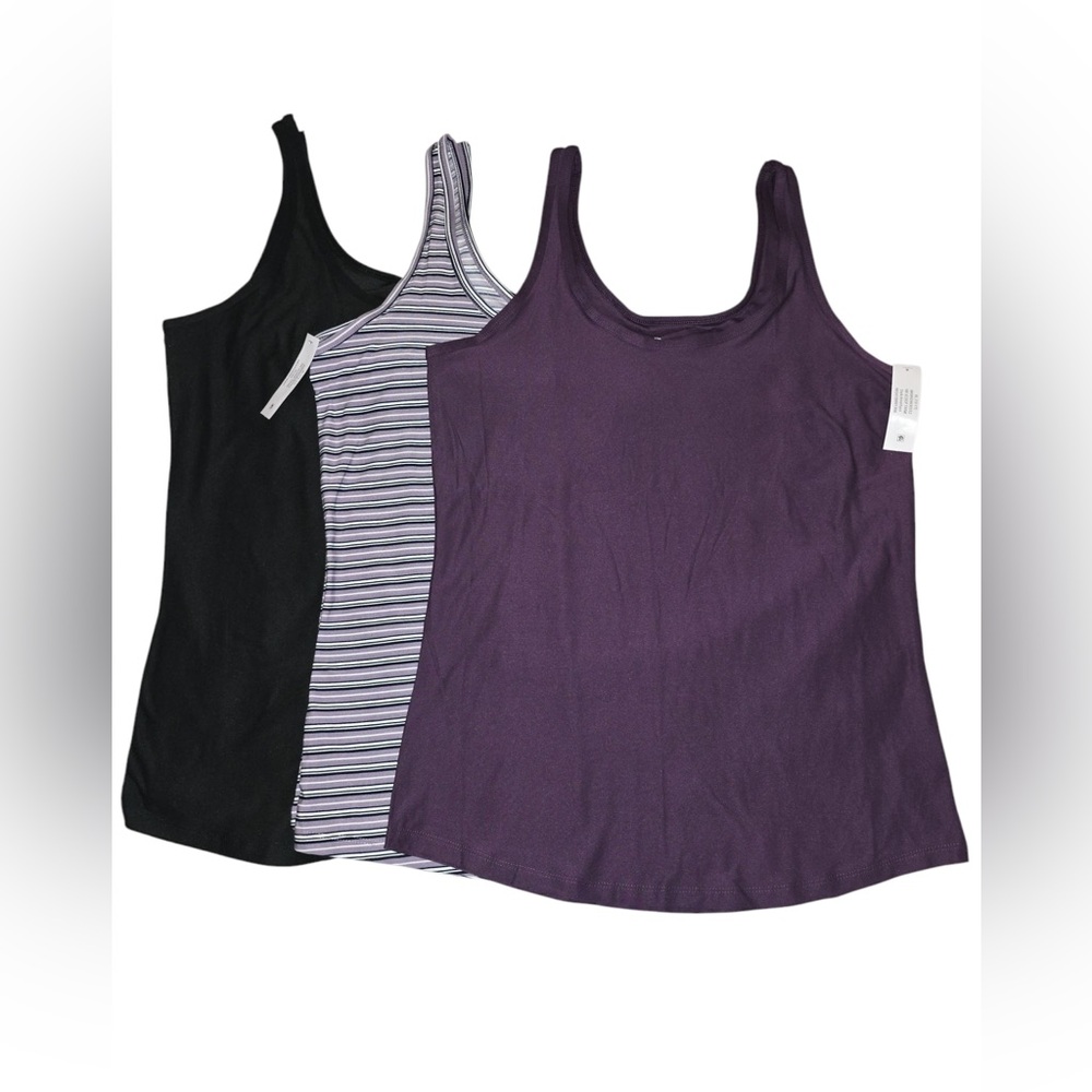 No Boundaries Scoop Neck 3 Pack Tank Top